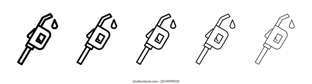 Fuel icon vector collection. EPS 10