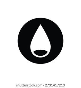 Ilustração do vetor do ícone de combustível. Ícone preto de biocombustível isolado no fundo branco