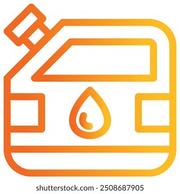Concepto de Ilustración vectorial de iconos de icono de combustible para iconos de energía renovable con fondo de símbolo de color de gradiente perfecto