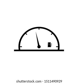  fuel icon vector isolated white