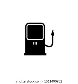  fuel icon vector isolated white