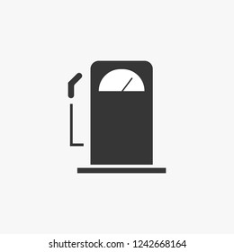 Fuel Icon Vector on white background. Simple flat symbol. 