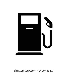 Fuel Icon Vector. Simple flat symbol. Perfect Black pictogram illustration on white background - Shutterstock ID 1409483414