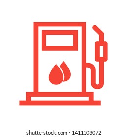 Fuel Icon Vector. Simple flat symbol. on white background. - Vector