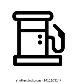 Fuel Icon Vector. Simple flat symbol. on white background. - Vector