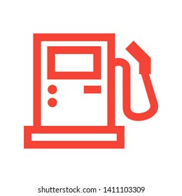 Fuel Icon Vector. Simple flat symbol. on white background. - Vector