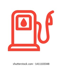 Fuel Icon Vector. Simple flat symbol. on white background. - Vector