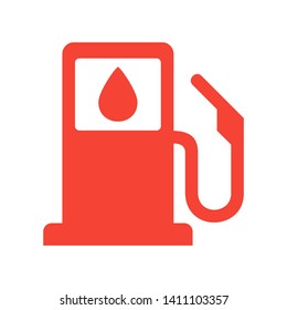 Fuel Icon Vector. Simple flat symbol. on white background. - Vector