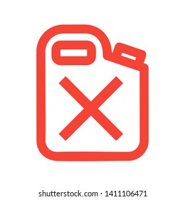 Fuel Icon Vector. Simple flat symbol. on white background. - Vector
