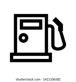 Fuel Icon Vector. Simple flat symbol. on white background. - Vector