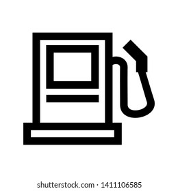 Fuel Icon Vector. Simple flat symbol. on white background. - Vector