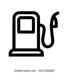Fuel Icon Vector. Simple flat symbol. on white background. - Vector