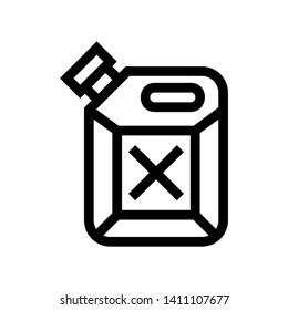 Fuel Icon Vector. Simple flat symbol. on white background. - Vector