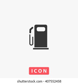 Fuel Icon Vector. Simple Flat Symbol. Perfect Black Pictogram Illustration On White Background.