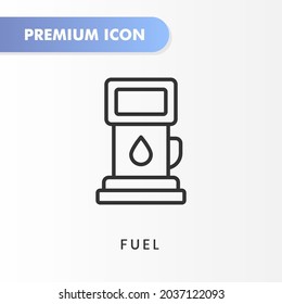 fuel icon for your website design, logo, app, UI. Vector graphics illustration and editable stroke. fuel icon outline design.