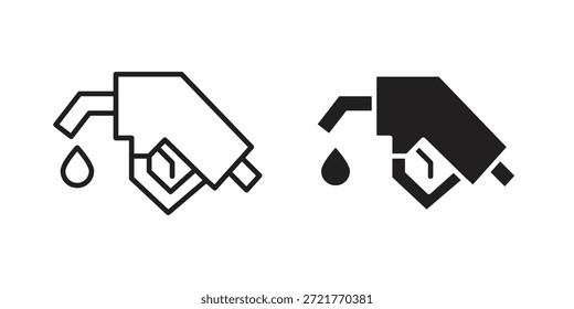 Icono de combustible para su diseño de Sitio web, logotipo, App, interfaz de usuario. EPS10