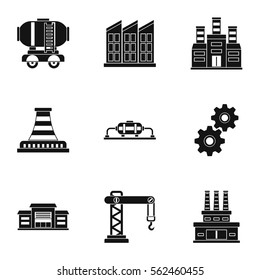Fuel icons set. Simple illustration of 9 fuel vector icons for web