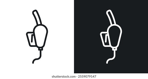 Fuel icons. vector set in black colors