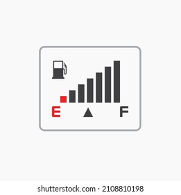 icono indicador de combustible, parte automática, arte vectorial.