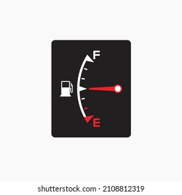 fuel indicator icon, auto part, vector art.
