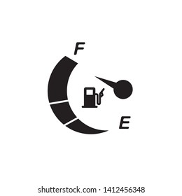 fuel indicator icon, logo design template