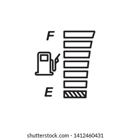 fuel indicator icon, logo template