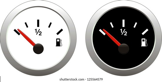 Fuel indicator Illustration on white background