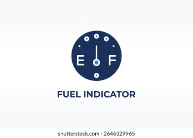 Vetor INDICADOR DE COMBUSTÍVEL, ícone ou logotipo sinal símbolo isolado ilustração