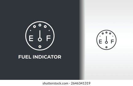 Indicador De Combustível Vetor, Ícone Ou Sinal De Logotipo Ilustração De Símbolo Isolada