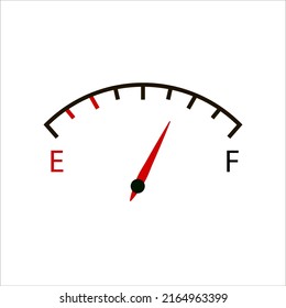 Vector indicador de combustible, ilustración de símbolo