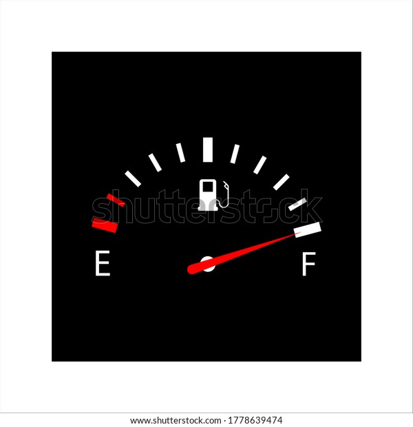 Fuel Indicators Gas Meter Gauge Vector Stock Vector (Royalty Free ...