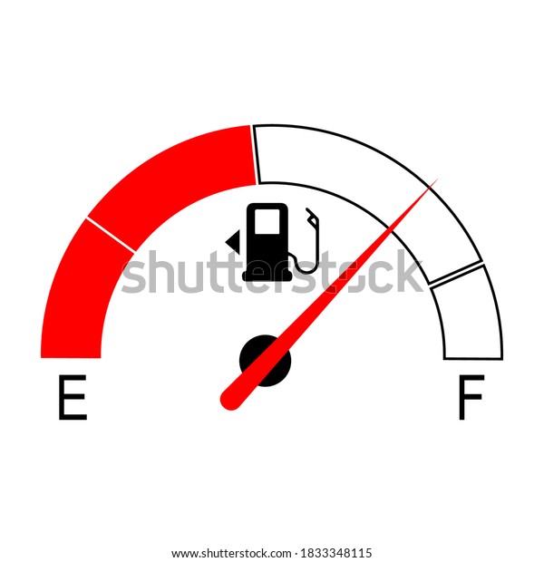 Fuel Indicators Gas Meter Gauge Vector Stock Vector (Royalty Free ...