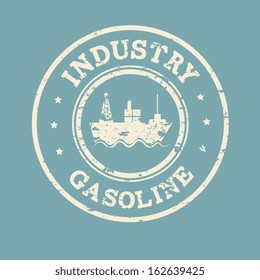 fuel  industry over blue background vector illustration