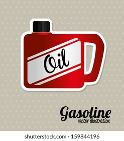 fuel  industry over dotted  background vector illustration