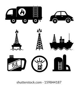 fuel  industry over white background vector illustration