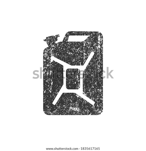 Fuel jerry can symbol icon shape. Diesel,\
petrol, benzine, gas container logo sign silhouette. Vector\
illustration image. Isolated on white\
background.