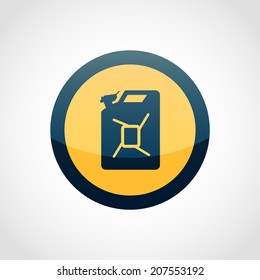 Fuel Jerrycan Icon Isolated on White Background