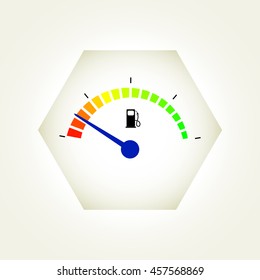 fuel level sensor in the tank, vector