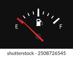 Fuel Meter in Economy, Gas Fuel Tank meter, Fuel Indicator, oil measure, Oil Dashboard 