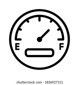 icono del medidor de combustible. diseño de vectores de combustible. combustible de contorno
