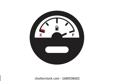 Fuel miter full icon, fuel gauge icon vector illustration