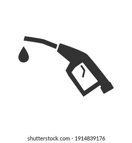 Fuel Nozzle Icon. Gas Pump Station Symbol. Vector Isolated On White