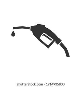 Fuel Nozzle Icon. Gas Pump Station Symbol. Vector Isolated On White