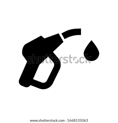 Fuel nozzle icon vector glyph style