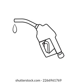 fuel nozzle icon vector illustration symbol design