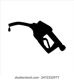 Fuel nozzle silhouette isolated on white background. Fuel nozzle icon vector illustration design.