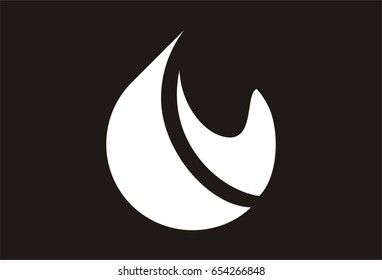 Fuel Oil Flame Logo Vector