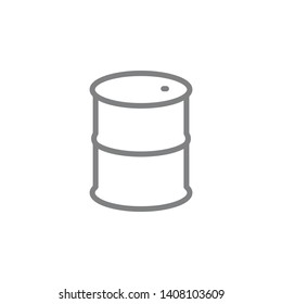 Fuel, oil line vector icon. Element of pollution icon