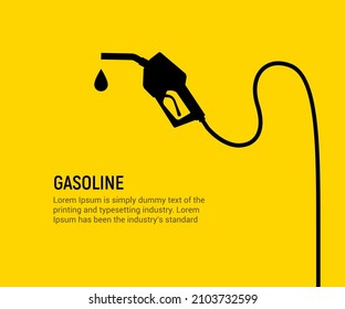 Estación diesel de gas de la bomba de combustible. Fondo de la boquilla de la bomba de combustible del vector del automóvil