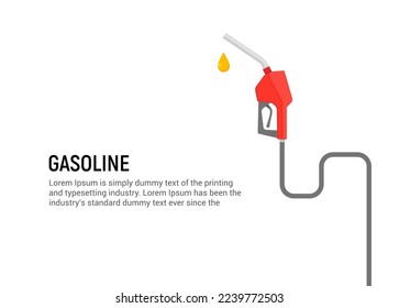 Fuel petrol pump gas diesel station. Car vector fuel gas pump nozzle background